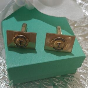 Vintage Balfour Goldtone Men's Toastmaster International Cuff Links